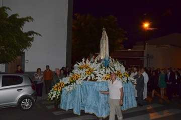 Misa y procesión religiosa en el El Calero de Telde (Foto Francisco Javier Santana)